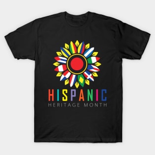 Proud Latina For Women Funny Hispanic Heritage Month Flag T-Shirt